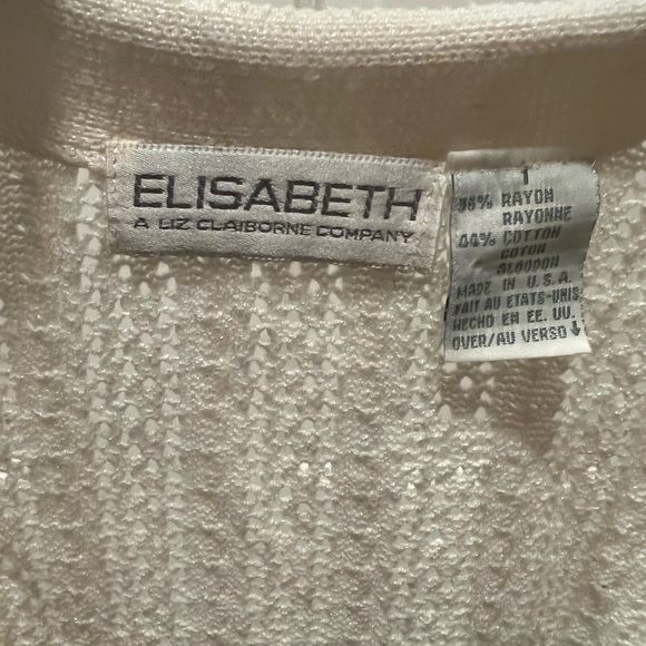 Elizabeth by Liz Claiborne button up sweater vest - Picture 2 of 3